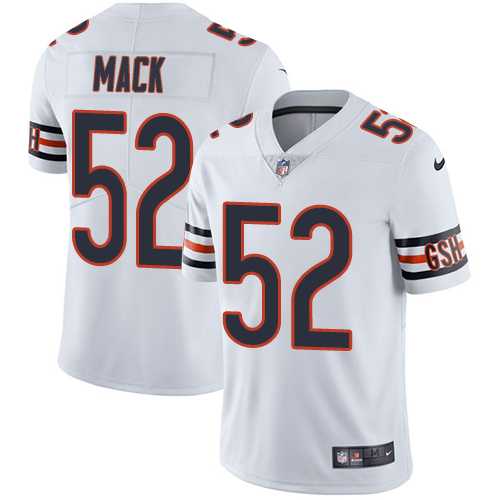 Nike Chicago Bears #52 Khalil Mack White Men's Stitched NFL Vapor Untouchable Limited Jersey
