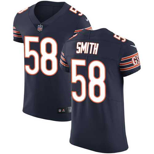 Nike Chicago Bears #58 Roquan Smith Navy Blue Team Color Men's Stitched NFL Vapor Untouchable Elite Jersey
