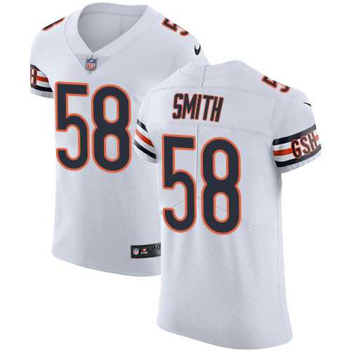 Nike Chicago Bears #58 Roquan Smith White Men's Stitched NFL Vapor Untouchable Elite Jersey