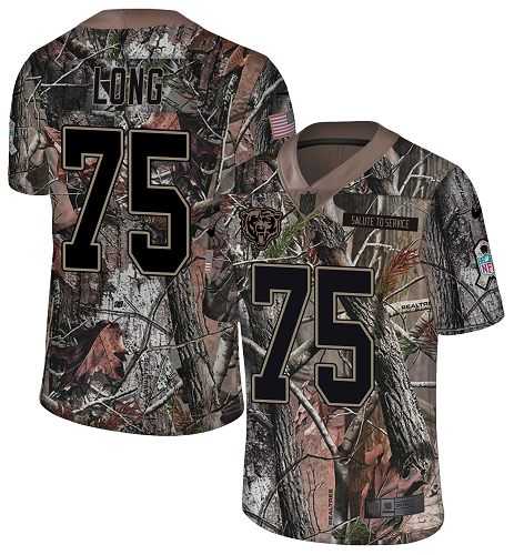 Nike Chicago Bears #75 Kyle Long Camo Men's Stitched NFL Limited Rush Realtree Jersey