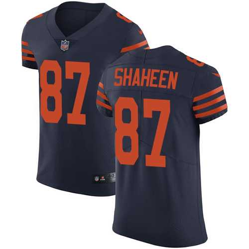 Nike Chicago Bears #87 Adam Shaheen Navy Blue Alternate Men's Stitched NFL Vapor Untouchable Elite Jersey