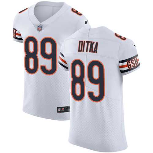 Nike Chicago Bears #89 Mike Ditka White Men's Stitched NFL Vapor Untouchable Elite Jersey