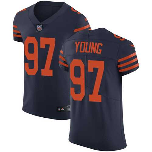 Nike Chicago Bears #97 Willie Young Navy Blue Alternate Men's Stitched NFL Vapor Untouchable Elite Jersey