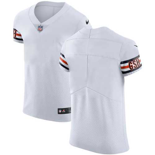 Nike Chicago Bears Blank White Men's Stitched NFL Vapor Untouchable Elite Jersey