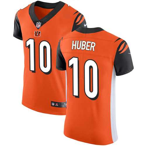 Nike Cincinnati Bengals #10 Kevin Huber Orange Alternate Men's Stitched NFL Vapor Untouchable Elite Jersey