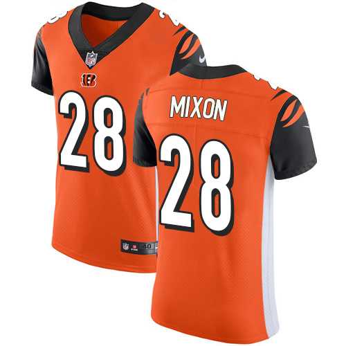 Nike Cincinnati Bengals #28 Joe Mixon Orange Alternate Men's Stitched NFL Vapor Untouchable Elite Jersey