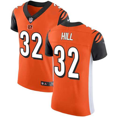 Nike Cincinnati Bengals #32 Jeremy Hill Orange Alternate Men's Stitched NFL Vapor Untouchable Elite Jersey