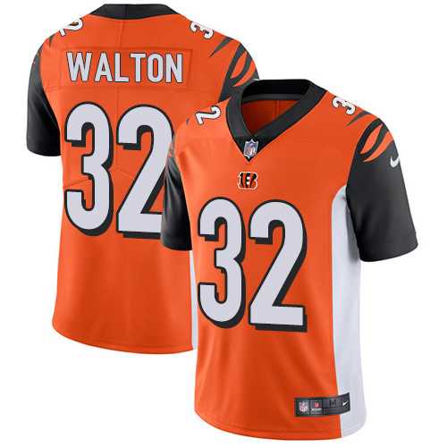 Nike Cincinnati Bengals #32 Mark Walton Orange Alternate Men's Stitched NFL Vapor Untouchable Limited Jersey