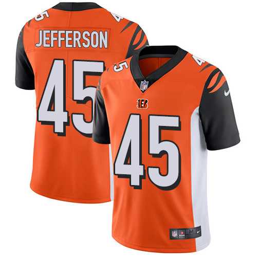 Nike Cincinnati Bengals #45 Malik Jefferson Orange Alternate Men's Stitched NFL Vapor Untouchable Limited Jersey
