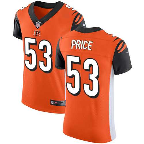Nike Cincinnati Bengals #53 Billy Price Orange Alternate Men's Stitched NFL Vapor Untouchable Elite Jersey