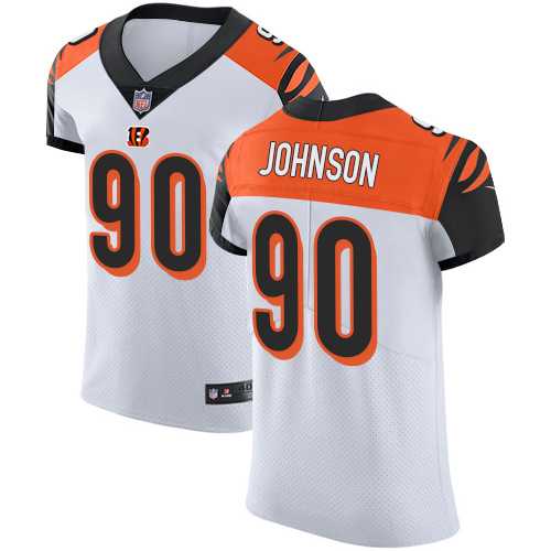 Nike Cincinnati Bengals #90 Michael Johnson White Men's Stitched NFL Vapor Untouchable Elite Jersey