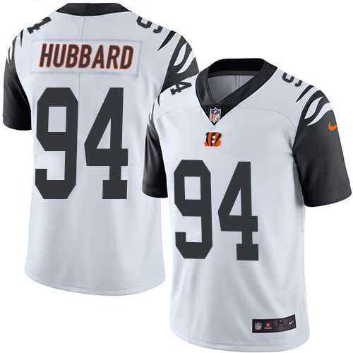 Nike Cincinnati Bengals #94 Sam Hubbard White Men's Stitched NFL Limited Rush Jersey