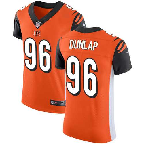 Nike Cincinnati Bengals #96 Carlos Dunlap Orange Alternate Men's Stitched NFL Vapor Untouchable Elite Jersey