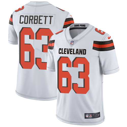 Nike Cleveland Browns #63 Austin Corbett White Men's Stitched NFL Vapor Untouchable Limited Jersey Nike Cleveland Browns #63 Austin Corbett White Men's Stitched NFL Vapor Untouchable Limited Jersey