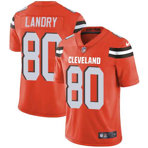 Nike Cleveland Browns #80 Jarvis Landry Orange Alternate Men's Stitched NFL Vapor Untouchable Limited Jersey