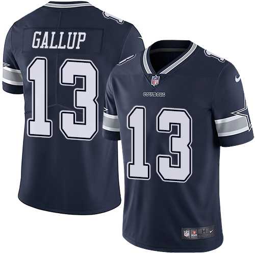 Nike Dallas Cowboys #13 Michael Gallup Navy Blue Team Color Men's Stitched NFL Vapor Untouchable Limited Jersey