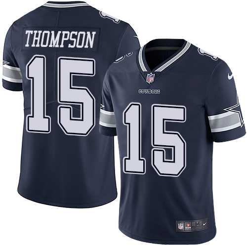 Nike Dallas Cowboys #15 Deonte Thompson Navy Blue Team Color Men's Stitched NFL Vapor Untouchable Limited Jersey