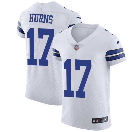 Nike Dallas Cowboys #17 Allen Hurns White Men's Stitched NFL Vapor Untouchable Elite Jersey
