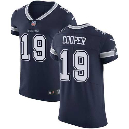 Nike Dallas Cowboys #19 Amari Cooper Navy Blue Team Color Men's Stitched NFL Vapor Untouchable Elite Jersey