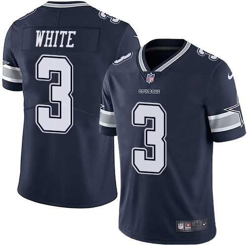 Nike Dallas Cowboys #3 Mike White Navy Blue Team Color Men's Stitched NFL Vapor Untouchable Limited Jersey Nike Dallas Cowboys #3 Mike White Navy Blue Team Color Men's Stitched NFL Vapor Untouchable Limited Jersey