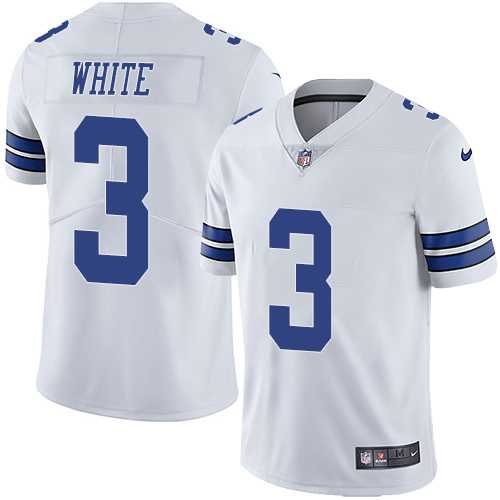 Nike Dallas Cowboys #3 Mike White White Men's Stitched NFL Vapor Untouchable Limited Jersey
