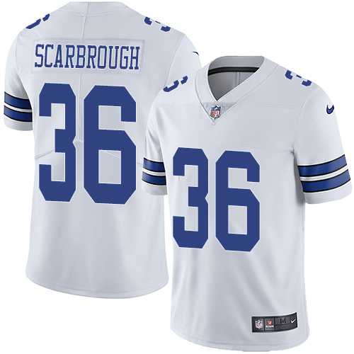 Nike Dallas Cowboys #36 Bo Scarbrough White Men's Stitched NFL Vapor Untouchable Limited Jersey