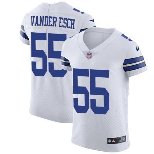 Nike Dallas Cowboys #55 Leighton Vander Esch White Men's Stitched NFL Vapor Untouchable Elite Jersey