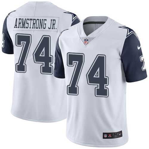 Nike Dallas Cowboys #74 Dorance Armstrong Jr. White Men's Stitched NFL Limited Rush Jersey