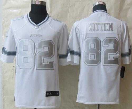 Nike Dallas Cowboys #82 Jason Witten White Men's Stitched NFL Limited Platinum Jersey