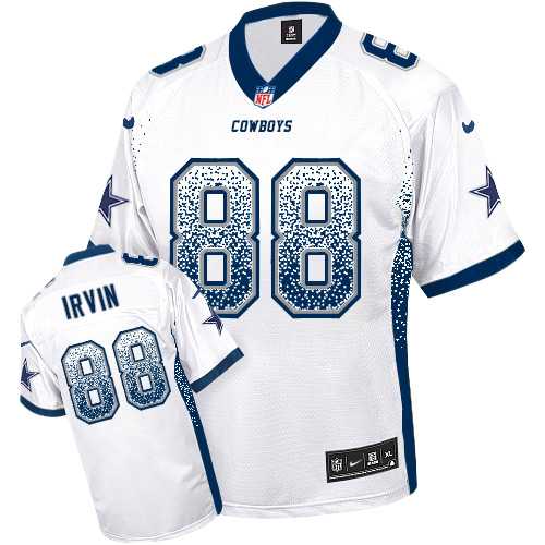 Nike Dallas Cowboys #88 Michael Irvin White Men's Stitched NFL Elite Drift Fashion Jersey