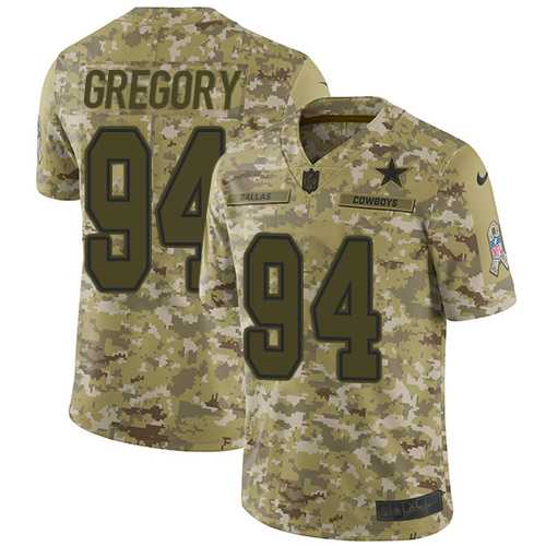 Nike Dallas Cowboys #94 Randy Gregory Camo Men's Stitched NFL Limited 2018 Salute To Service Jersey