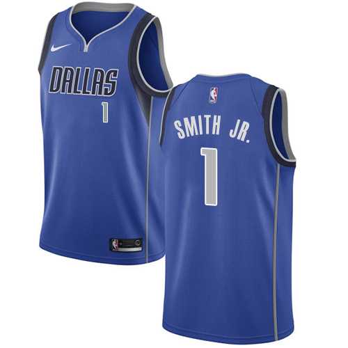 Nike Dallas Mavericks #1 Dennis Smith Jr. Royal NBA Swingman Icon Edition Jersey