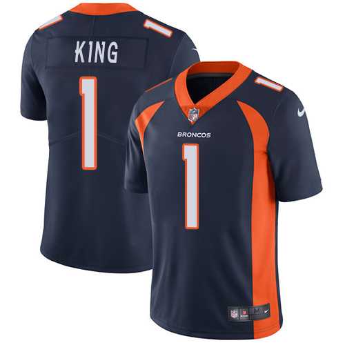 Nike Denver Broncos #1 Marquette King Navy Blue Alternate Men's Stitched NFL Vapor Untouchable Limited Jersey