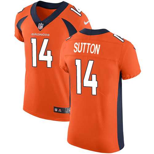 Nike Denver Broncos #14 Courtland Sutton Orange Team Color Men's Stitched NFL Vapor Untouchable Elite Jersey