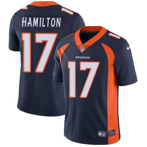 Nike Denver Broncos #17 DaeSean Hamilton Navy Blue Alternate Men's Stitched NFL Vapor Untouchable Limited Jersey