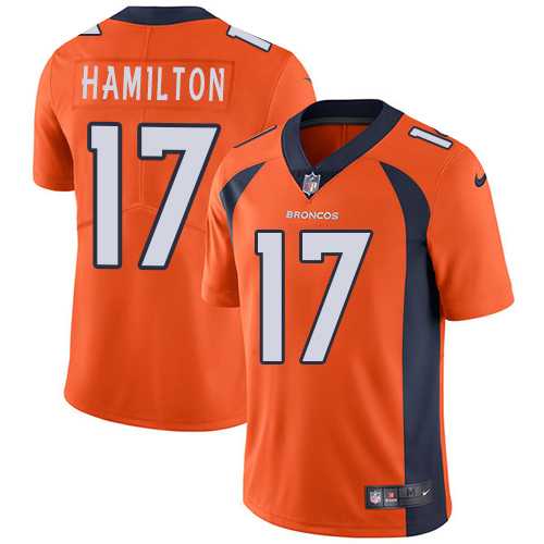 Nike Denver Broncos #17 DaeSean Hamilton Orange Team Color Men's Stitched NFL Vapor Untouchable Limited Jersey