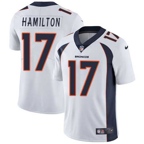 Nike Denver Broncos #17 DaeSean Hamilton White Men's Stitched NFL Vapor Untouchable Limited Jersey