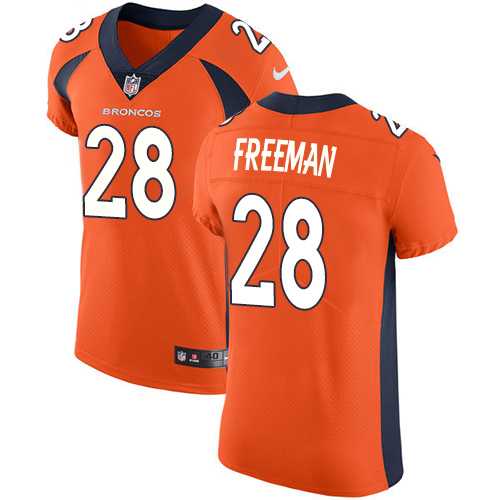 Nike Denver Broncos #28 Royce Freeman Orange Team Color Men's Stitched NFL Vapor Untouchable Elite Jersey