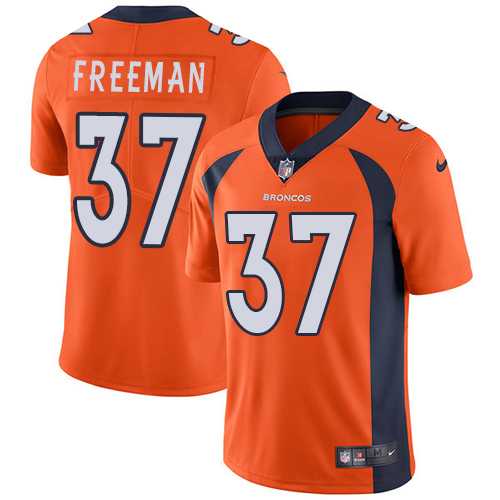 Nike Denver Broncos #37 Royce Freeman Orange Team Color Men's Stitched NFL Vapor Untouchable Limited Jersey