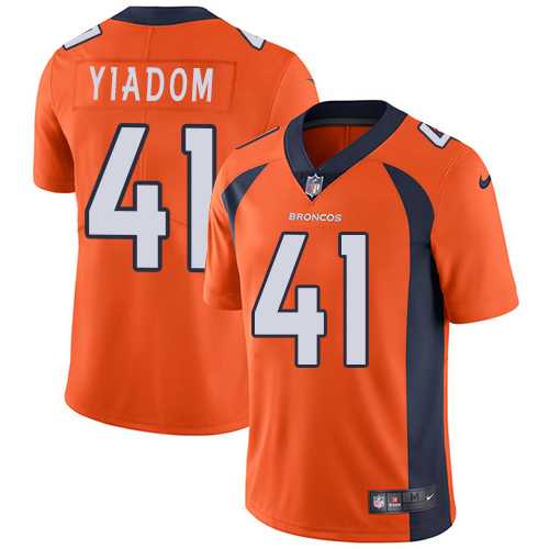Nike Denver Broncos #41 Isaac Yiadom Orange Team Color Men's Stitched NFL Vapor Untouchable Limited Jersey