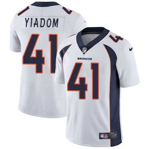 Nike Denver Broncos #41 Isaac Yiadom White Men's Stitched NFL Vapor Untouchable Limited Jersey