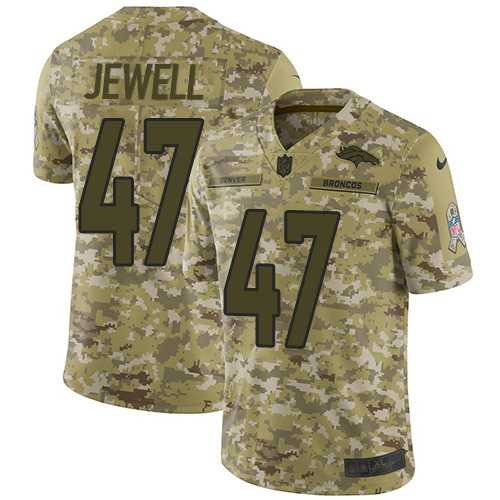 Nike Denver Broncos #47 Josey Jewell Camo Men's Stitched NFL Limited 2018 Salute To Service Jersey