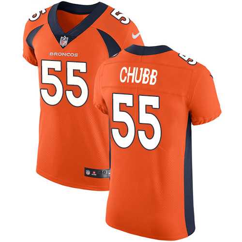 Nike Denver Broncos #55 Bradley Chubb Orange Team Color Men's Stitched NFL Vapor Untouchable Elite Jersey