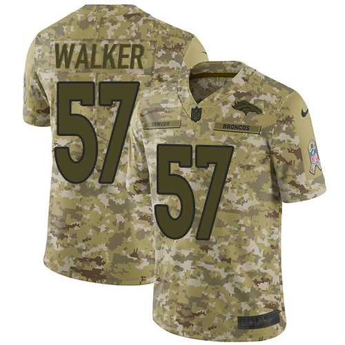 Nike Denver Broncos #57 Demarcus Walker Camo Men's Stitched NFL Limited 2018 Salute To Service Jersey