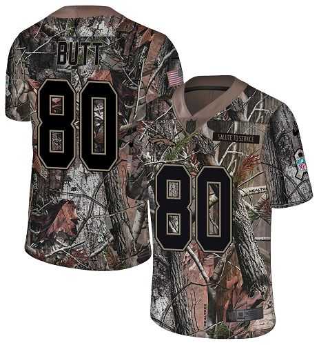 Nike Denver Broncos #80 Jake Butt Camo Men's Stitched NFL Limited Rush Realtree Jersey