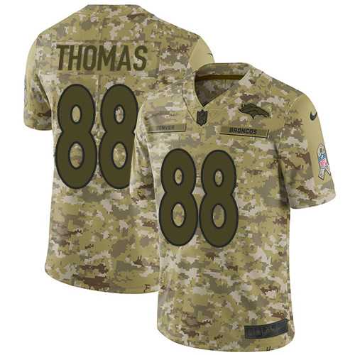 Nike Denver Broncos #88 Demaryius Thomas Camo Men's Stitched NFL Limited 2018 Salute To Service Jersey