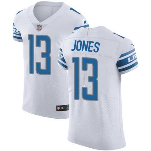 Nike Detroit Lions #13 T.J. Jones White Men's Stitched NFL Vapor Untouchable Elite Jersey
