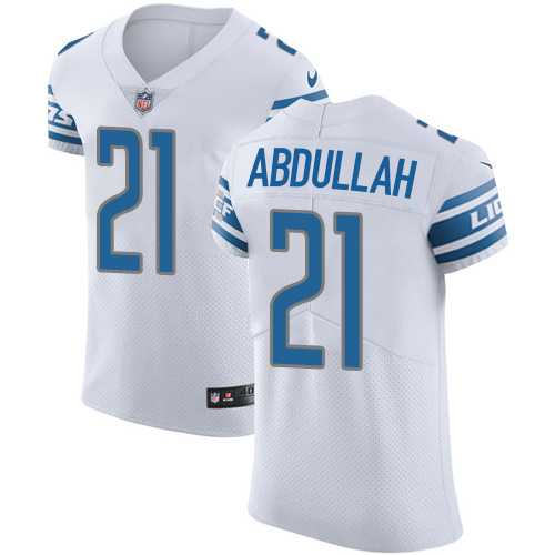 Nike Detroit Lions #21 Ameer Abdullah White Men's Stitched NFL Vapor Untouchable Elite Jersey