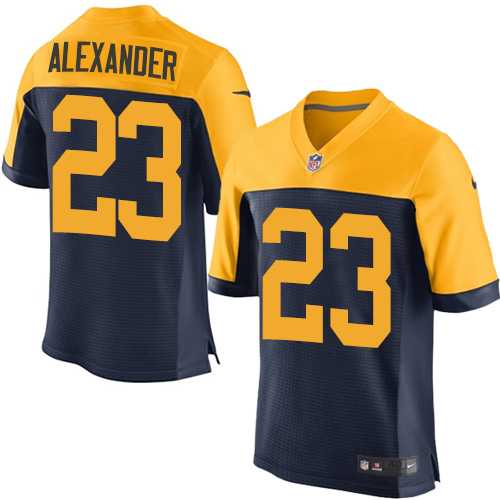Nike Green Bay Packers #23 Jaire Alexander Navy Blue Alternate Men's Stitched NFL New Elite Jersey