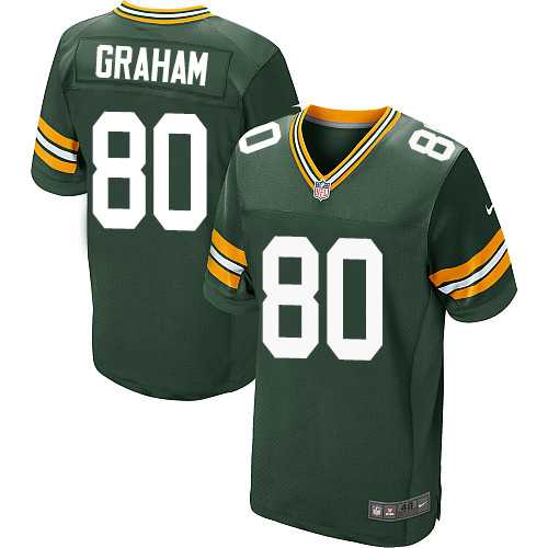 Nike Green Bay Packers #80 Jimmy Graham Green Team Color Men's Stitched NFL Elite Jersey